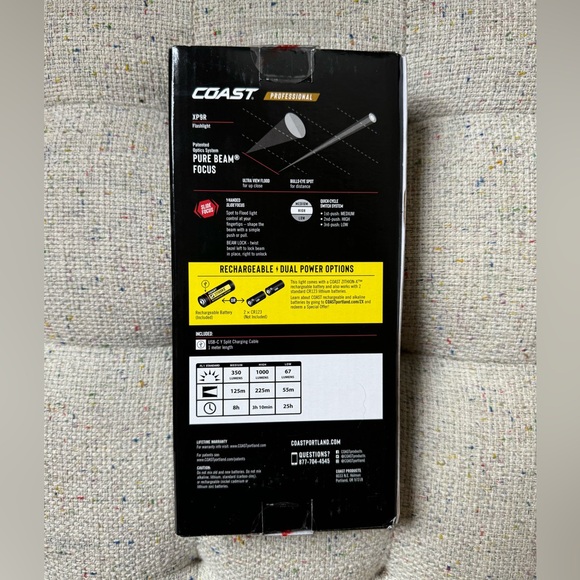 Coast Professional Rechargeable Dual Power Flashlight XP9R - Picture 2 of 2